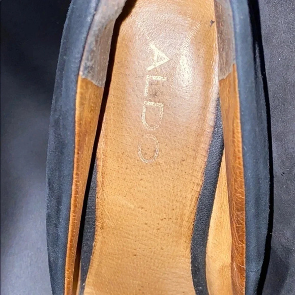 Aldo black suede platform wedge - Picture 5 of 9